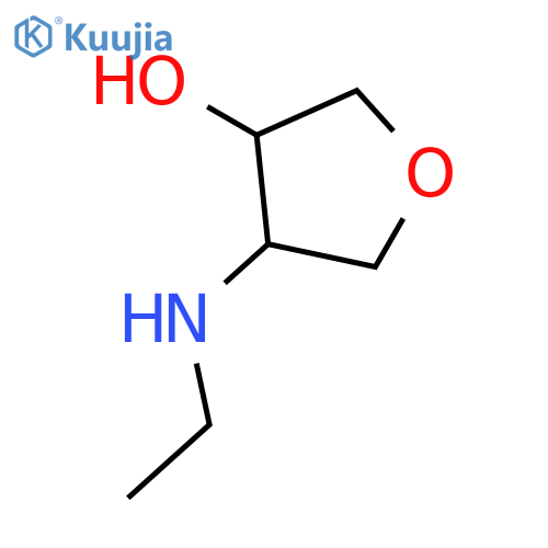 trans-4-(Ethylamino)tetrahydro-3-furanol structure