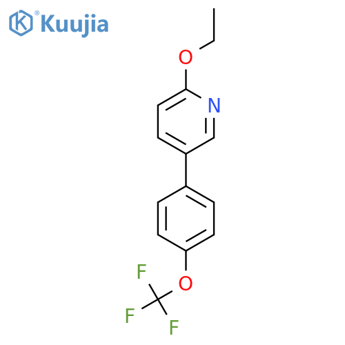 2-Ethoxy-5-(4-(trifluoromethoxy)phenyl)pyridine structure