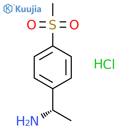 (S)-1-(4-(Methylsulfonyl)phenyl)ethanamine hydrochloride structure