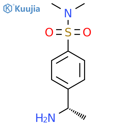 4-[(1S)-1-Aminoethyl]-N,N-dimethylbenzene-1-sulfonamide structure