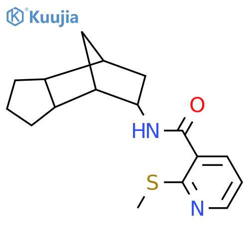 2-(methylsulfanyl)-N-{tricyclo[5.2.1.0^{2,6}]decan-8-yl}pyridine-3-carboxamide structure