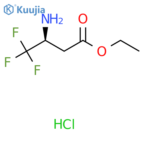 (S)-Ethyl 3-amino-4,4,4-trifluorobutanoate hcl structure