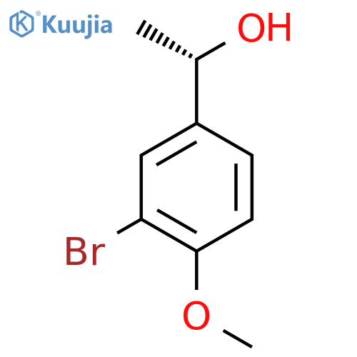 Benzenemethanol, 3-bromo-4-methoxy-α-methyl-, (αS)- structure