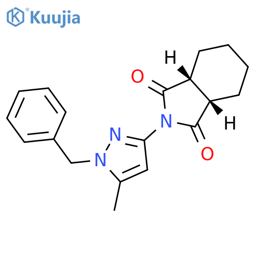 <br>(3aR,7aS)-2-(1-benzyl-5-methyl-1H-pyrazol-3-yl)hexahydro-1H-isoindole-1,3(2 H)-dione structure
