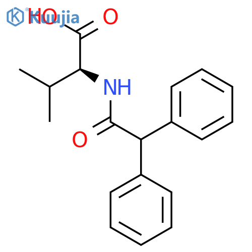 N-(Diphenylacetyl)-L-valine structure