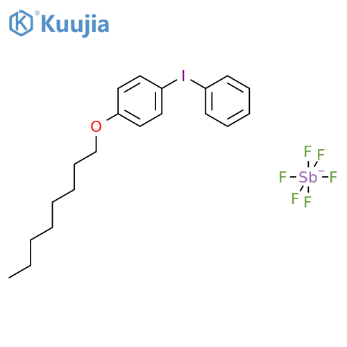 4-Octyloxydiphenyliodonium hexafluoroantimonate structure
