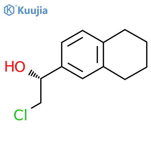(1R)-2-chloro-1-(5,6,7,8-tetrahydronaphthalen-2-yl)ethan-1-ol structure