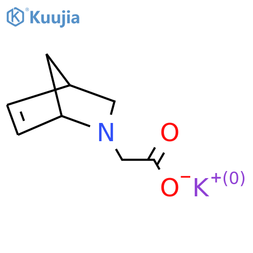 potassium 2-{2-azabicyclo2.2.1hept-5-en-2-yl}acetate structure