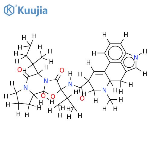 5'-sec-butyl-12'-hydroxy-2'-isopropyl-ergotamane-18,3',6'-trione structure