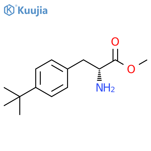 D-Phenylalanine, 4-(1,1-dimethylethyl)-, methyl ester structure