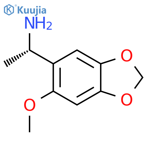(1S)-1-(6-methoxy-1,3-dioxaindan-5-yl)ethan-1-amine structure