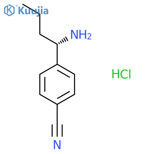 (S)-4-(1-Aminobutyl)benzonitrile hydrochloride structure
