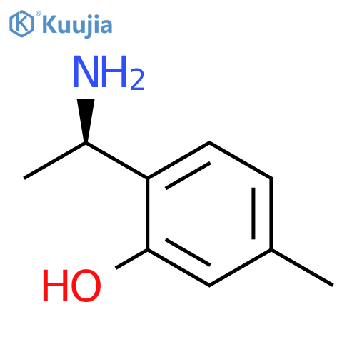 2-(1R)-1-aminoethyl-5-methylphenol structure