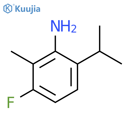Benzenamine,3-fluoro-2-methyl-6-(1-methylethyl)- structure