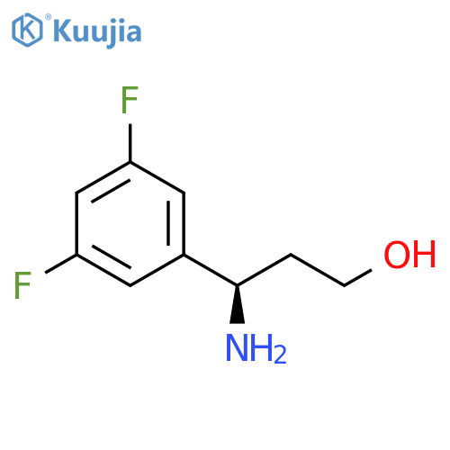 (3R)-3-AMINO-3-(3,5-DIFLUOROPHENYL)PROPAN-1-OL structure