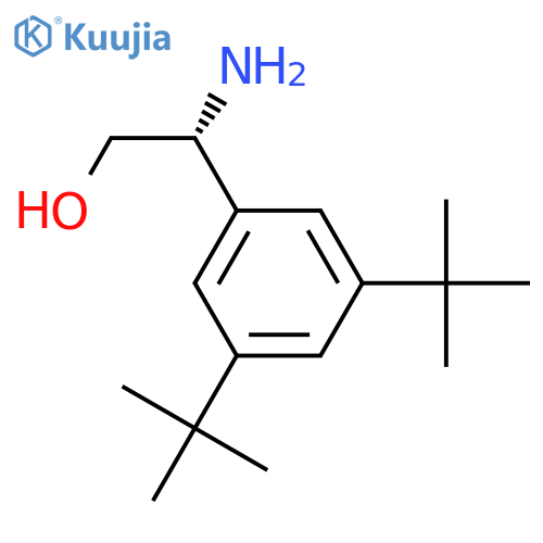 (R)-2-amino-2-(3,5-di-tert-butylphenyl)ethan-1-ol structure