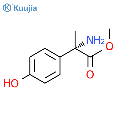 (S)-2-Amino-2-(4-hydroxy-phenyl)-propionic acid methyl ester structure