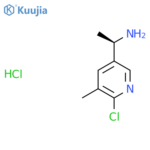 3-Pyridinemethanamine, 6-chloro-α,5-dimethyl-, (αR)- structure