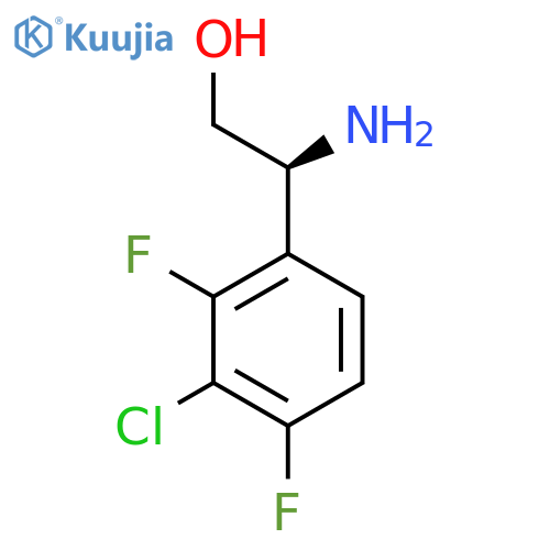 (2S)-2-amino-2-(3-chloro-2,4-difluorophenyl)ethan-1-ol structure