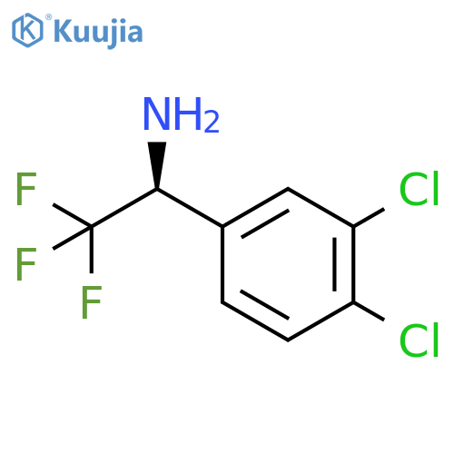 (1S)-1-(3,4-dichlorophenyl)-2,2,2-trifluoroethylamine structure