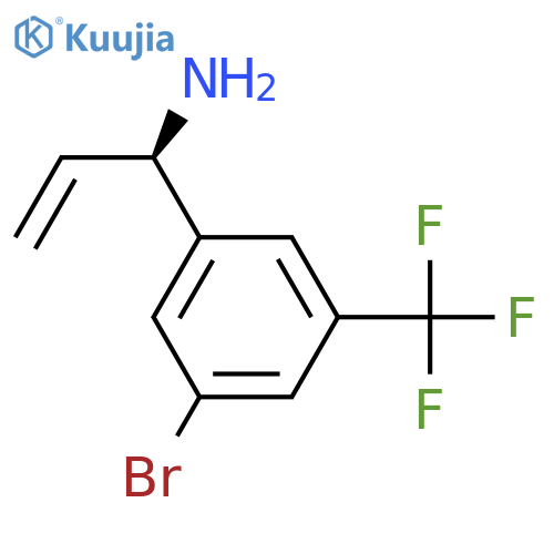 (1R)-1-[5-BROMO-3-(TRIFLUOROMETHYL)PHENYL]PROP-2-ENYLAMINE structure