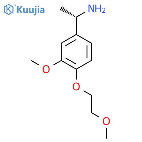 (1S)-1-3-methoxy-4-(2-methoxyethoxy)phenylethan-1-amine structure