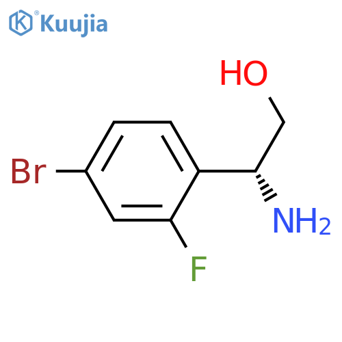 (2R)-2-amino-2-(4-bromo-2-fluorophenyl)ethan-1-ol structure