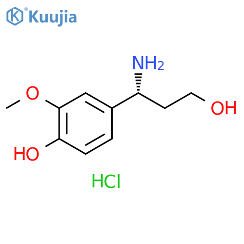 (R)-3-(4-Hydroxy-3-methoxyphenyl)-β-alaninol Hydrochloride structure