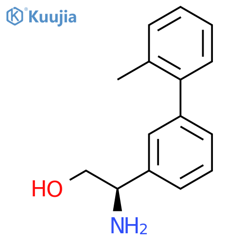 (2R)-2-amino-2-3-(2-methylphenyl)phenylethan-1-ol structure