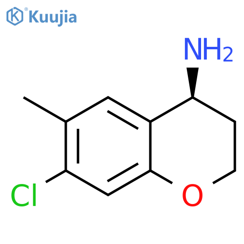 (4S)-7-CHLORO-6-METHYLCHROMANE-4-YLAMINE structure
