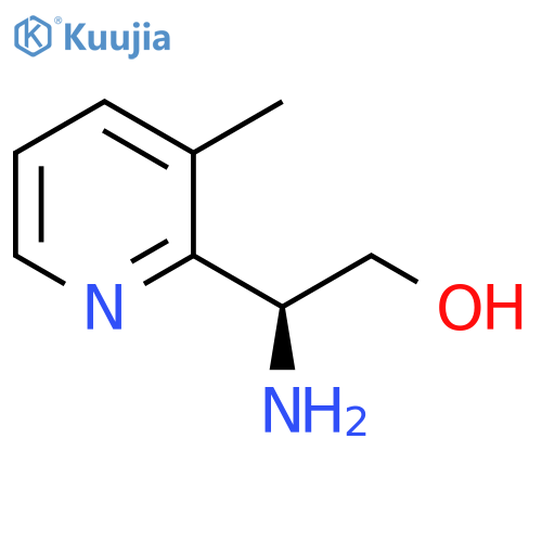 (2S)-2-amino-2-(3-methylpyridin-2-yl)ethan-1-ol structure