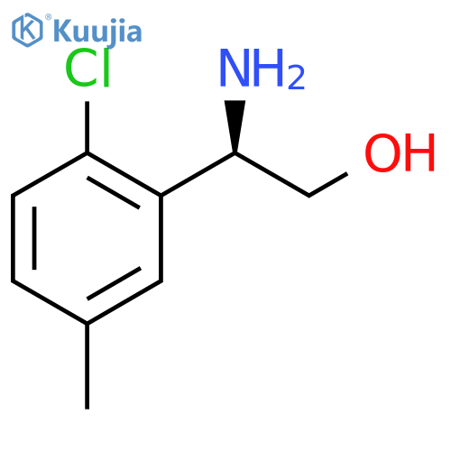 (2R)-2-amino-2-(2-chloro-5-methylphenyl)ethan-1-ol structure