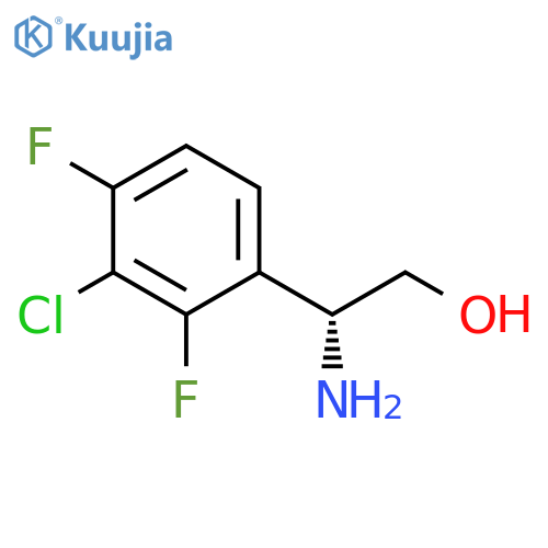 (2R)-2-amino-2-(3-chloro-2,4-difluorophenyl)ethan-1-ol structure