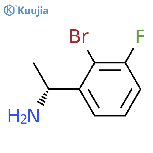 (1R)-1-(2-bromo-3-fluorophenyl)ethan-1-amine structure