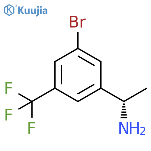 (1S)-1-3-bromo-5-(trifluoromethyl)phenylethan-1-amine structure