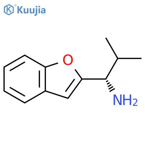 (1S)-1-(1-BENZOFURAN-2-YL)-2-METHYLPROPAN-1-AMINE structure