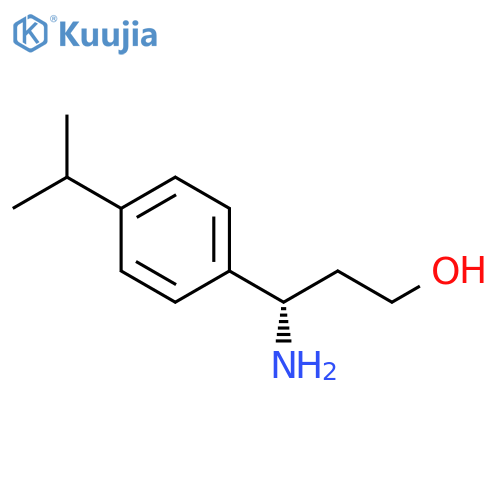(3S)-3-amino-3-4-(propan-2-yl)phenylpropan-1-ol structure
