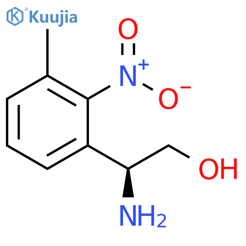 (2S)-2-amino-2-(3-methyl-2-nitrophenyl)ethan-1-ol structure