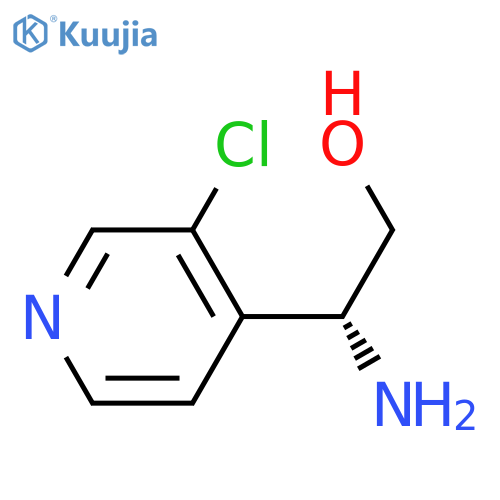 (2R)-2-amino-2-(3-chloropyridin-4-yl)ethan-1-ol structure