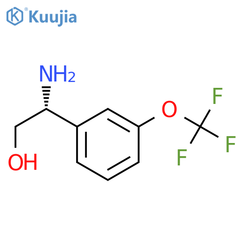 (2R)-2-amino-2-3-(trifluoromethoxy)phenylethan-1-ol structure
