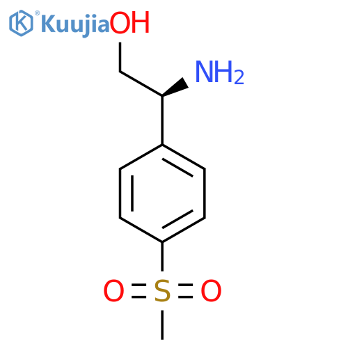(2S)-2-amino-2-(4-methanesulfonylphenyl)ethan-1-ol structure