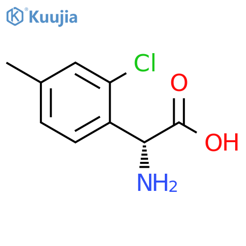 (2R)-2-AMINO-2-(2-CHLORO-4-METHYLPHENYL)ACETIC ACID structure