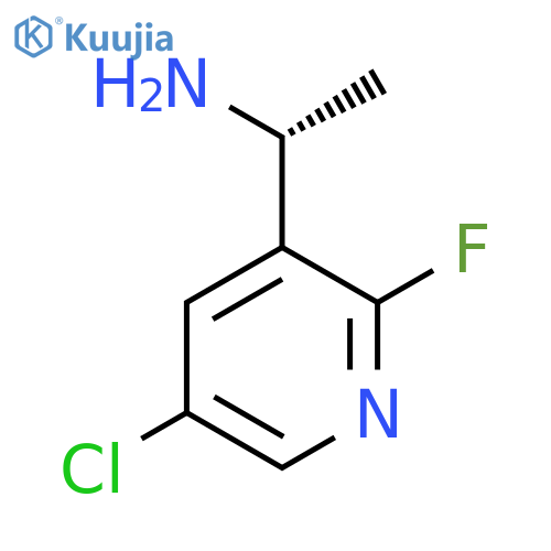 (1R)-1-(5-chloro-2-fluoropyridin-3-yl)ethan-1-amine structure