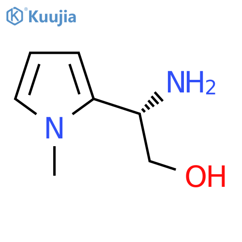 (2S)-2-amino-2-(1-methyl-1H-pyrrol-2-yl)ethan-1-ol structure