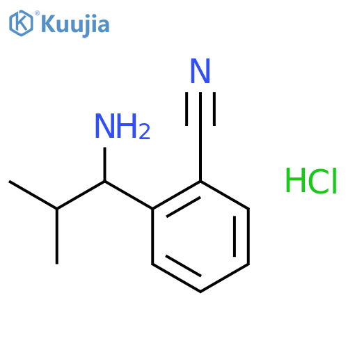 (S)-2-(1-Amino-2-methylpropyl)benzonitrile hydrochloride structure