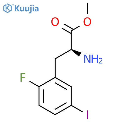 methyl (2S)-2-amino-3-(2-fluoro-5-iodophenyl)propanoate structure