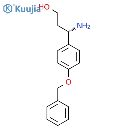(3S)-3-amino-3-4-(benzyloxy)phenylpropan-1-ol structure