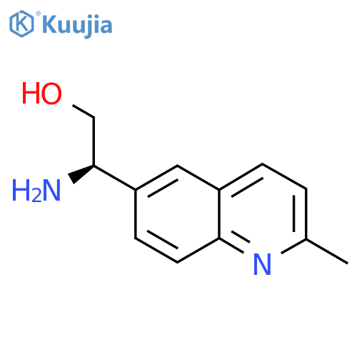 (2R)-2-amino-2-(2-methylquinolin-6-yl)ethan-1-ol structure