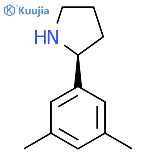 (S)-2-(3,5-Dimethylphenyl)pyrrolidine structure