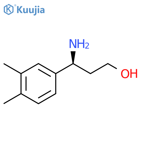 (3S)-3-AMINO-3-(3,4-DIMETHYLPHENYL)PROPAN-1-OL structure